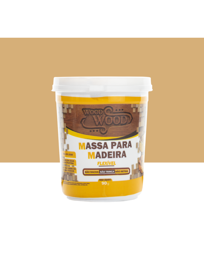 Wood Wood Massa Flex Reparo Fácil para Madeira 90G Cerejeira
