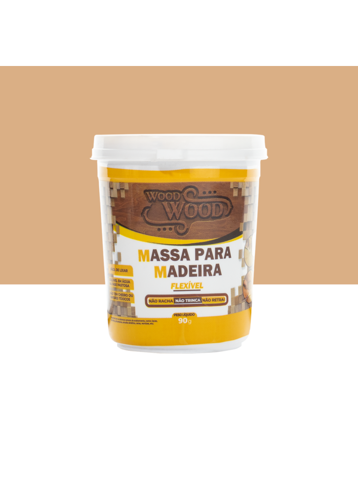Wood Wood Massa Flex Reparo Fácil para Madeira 90G Perobinha