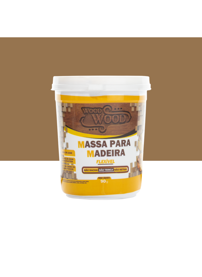 Wood Wood Massa Flex Reparo Fácil para Madeira 90G Sucupira