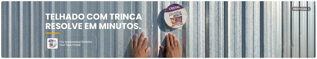 PROTELHA FAST CRISTAL | Telhado com trinca resolve em minutos.