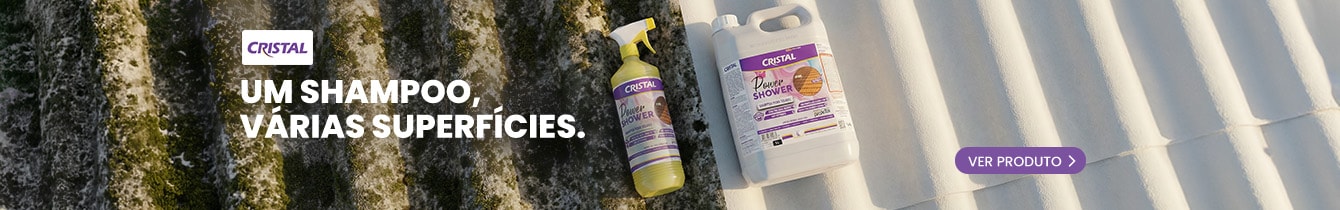 Cristal Power Shower: um shampoo, várias superfícies